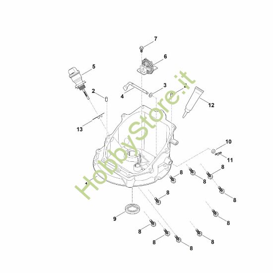 Picture of J - Meccanismo regolatore e coppa dell'olio EVC 200.3 C (EVC200-0005)